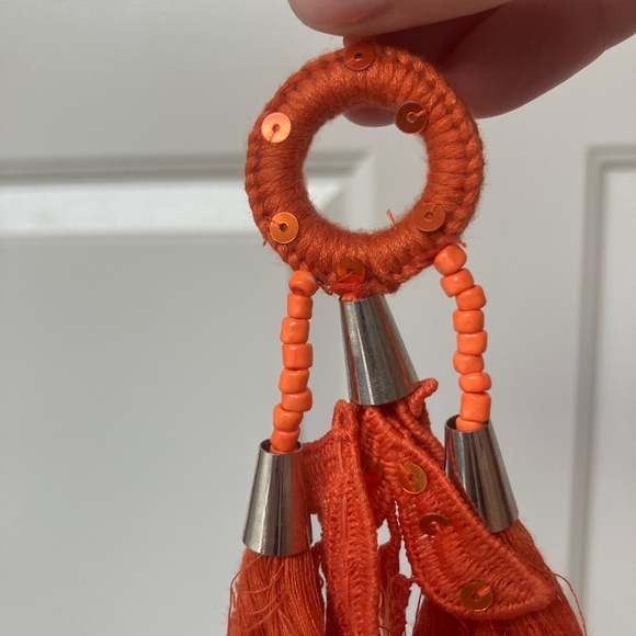 Italian Orange Earrings - Picture 3 of 3